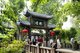 China: Visitors leaving a tea house in Renmin Gongyuan (People's Park), Chengdu, Sichuan Province